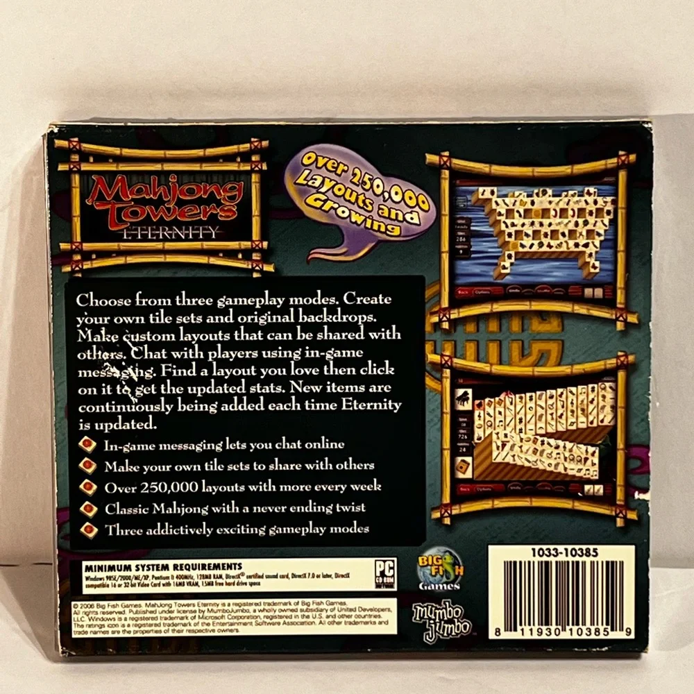 PC Game Mahjong Towers Eternity New Never Opened